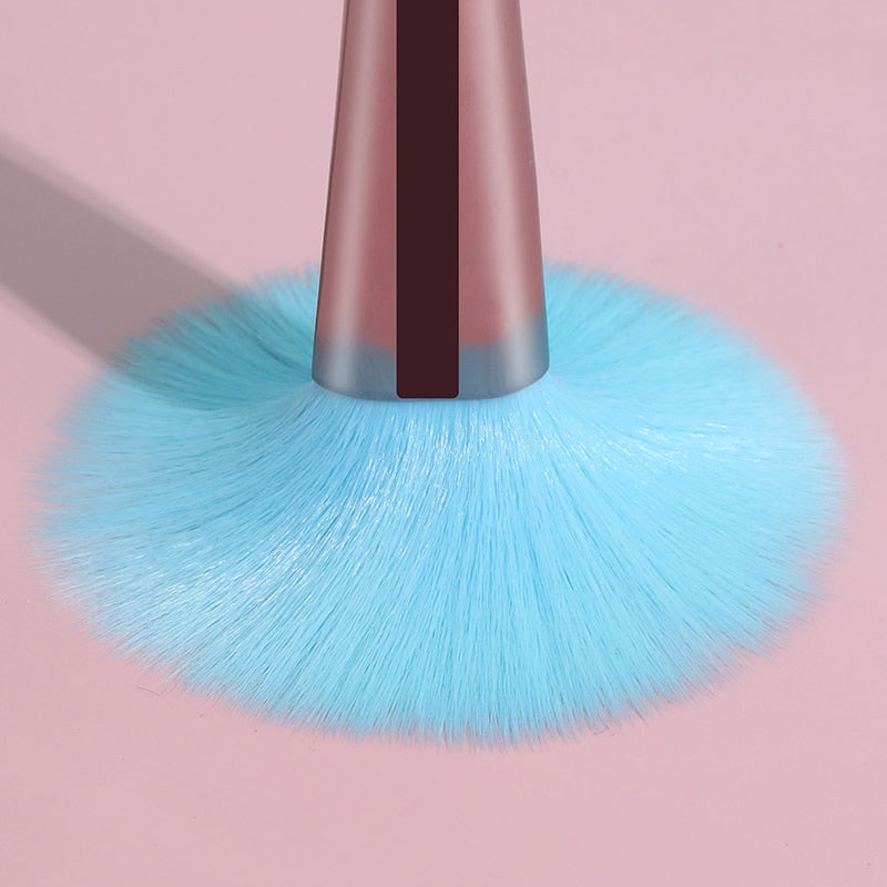 XINYAN Blue Makeup Brushes Set Eyeliner Eyelash Solid Eye Shadow Cosmetic Blending Beauty Tool Kit Maquiagem
