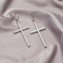 Load image into Gallery viewer, 2022 New Vintage Big Cross Long Earrings for Women Simple Cross Drop Earrings Jewelry Girl Party Wedding Birthday Bijoux Gift