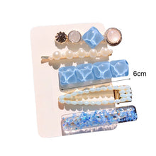 Load image into Gallery viewer, 2022 New Women Girls Pearl Crystal Hairpins Side Clip Hair Jewelry Trendy Geometric Headwear Fashion Hair Accessories Barrettes
