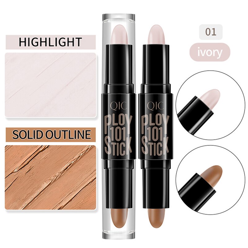 Concealer Pen Face Make Up double-headed concealer stick Waterproof shadow highlight Contour stick Foundation Cosmetics
