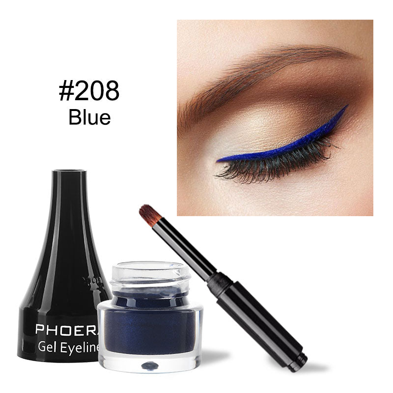 10 Colors Eyeliner Gel Quick Dry Long Lasting Eyes Makeup Waterproof Anti-sweat Eye Liner Cream With Brush Cosmetics Maquiagem