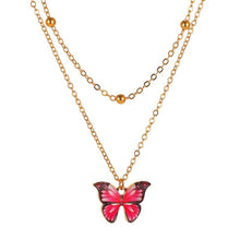 Load image into Gallery viewer, Vintage Multilayer Pendant Butterfly Necklace for Women Butterflies Moon Star Charm Choker Necklaces Boho Fashion  Jewelry Gift