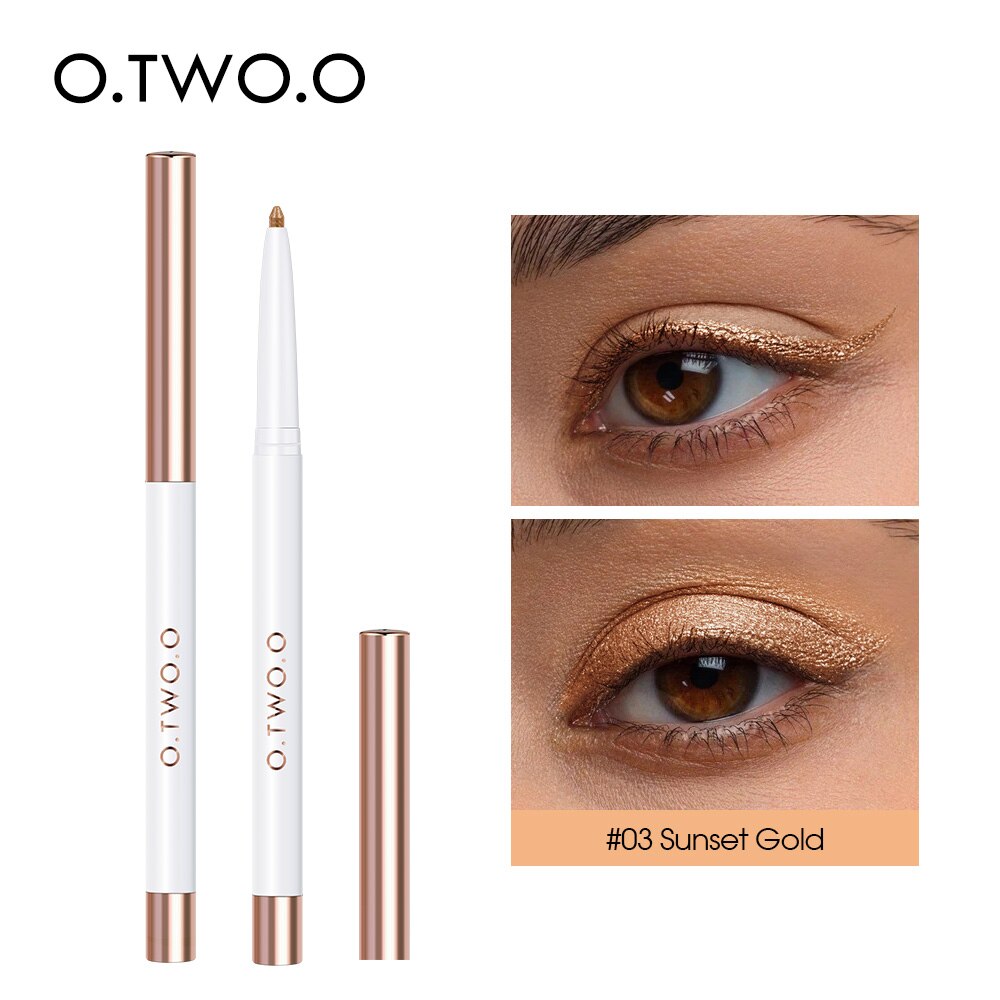 O.TWO.O Eyeshadow Pen Eyeliner Pencil 12 Colors Cosmetics Smooth High Pigment Highlighter Shadows Stick Makeup For Women