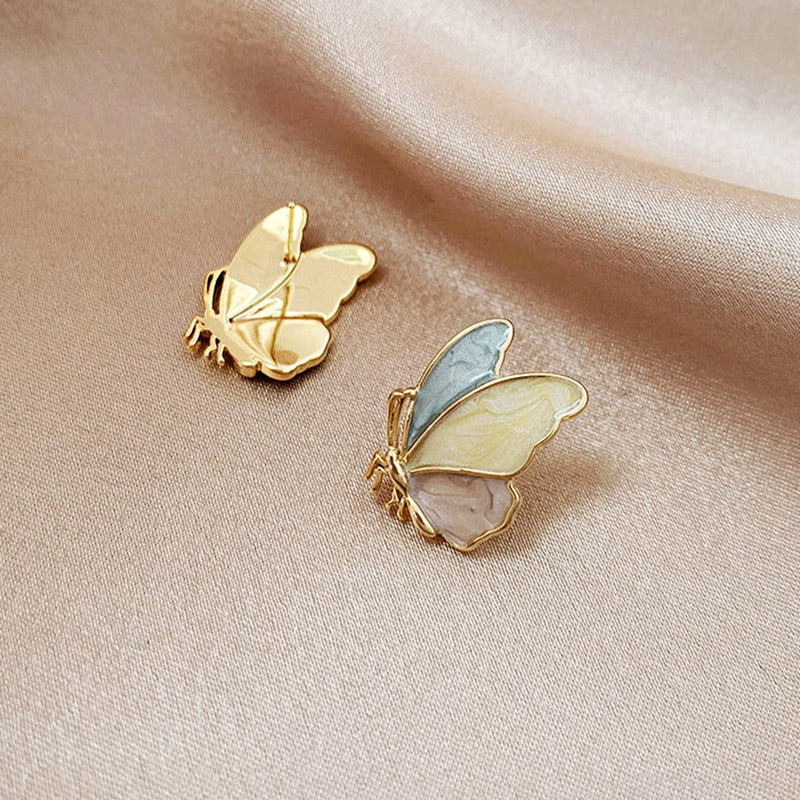 Trendy Exquisite Butterfly S925 Needle Stud Earrings for Women Designer Creativity Luxury Jewelry Stereoscopic Accessories Party