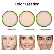 Load image into Gallery viewer, 99% Aloe Vera Moisturizer Face Powder Smooth Foundation Pressed Powder Makeup Concealer Pores Cover Whitening Brighten Cosmetics