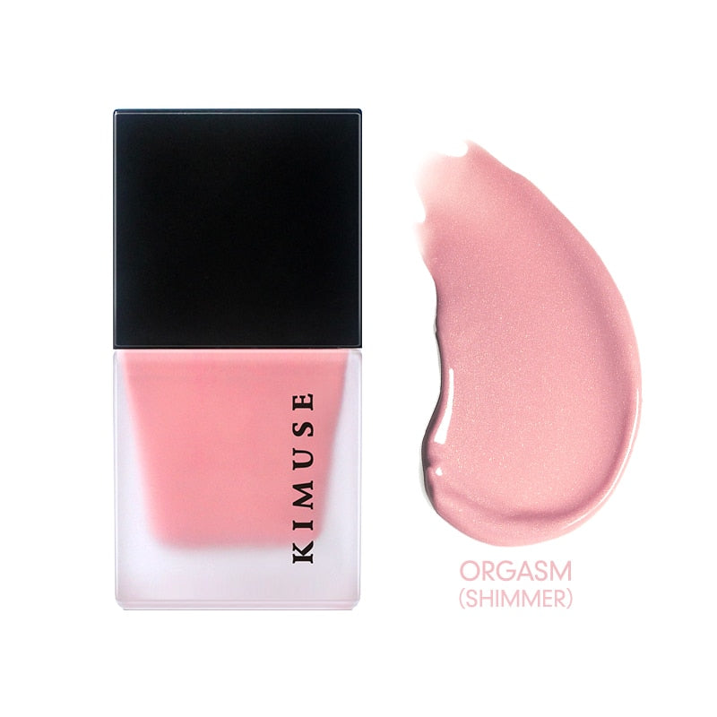 KIMUSE Liquid Blush Cosmetics Blusher Gel Creamy Rouge 4 Colors Long Lasting Natural Cheek Blush Face Contour Makeup Peach