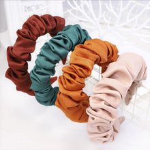 Load image into Gallery viewer, New Fashion Autumn Hairband Women Individuality Pleated Headband Fresh Solid Hair Band Adult Hundred Matching Hair Accessories