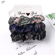 Load image into Gallery viewer, 1 Set Scrunchies Pack Hair Ring Candy Color Hair Ties Rope Autumn Winter Women Ponytail Hair Accessories 3Pcs Girls Hairbands