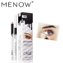 Load image into Gallery viewer, Menow P112 Silkworm Brightening White High Gloss Waterproof Eyeliner Pen Wholesale Makeup Cosmetic Gift for Women