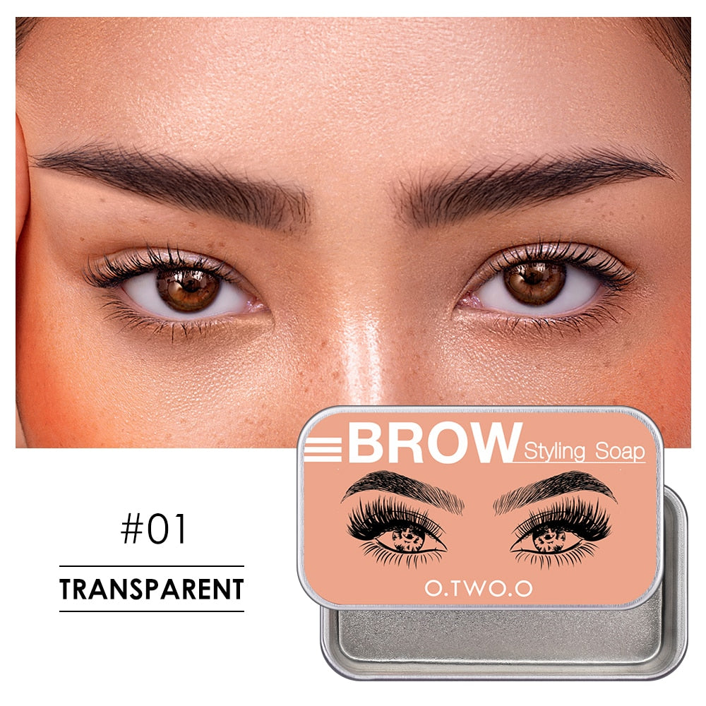 O.TWO.O Eyebrow Soap Wax Brow Styling Gel Eyebrow Enhancer Fluffy Feathery Brows Pomade Cosmetics 4 Color Tint For Eyebrow