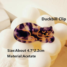 Load image into Gallery viewer, HANGZHI INES New French Cute Animal Dog Cat Acetate Hair Clip Shark Claw Hairpin Fashion Head Accessories for Women Girls 2022