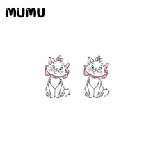 Load image into Gallery viewer, 2022 New Cute Cat Marie Stud Earring Lovely Cats Epoxy Jewelry Resin Acrylic Earrings Handmade Gifts Girl