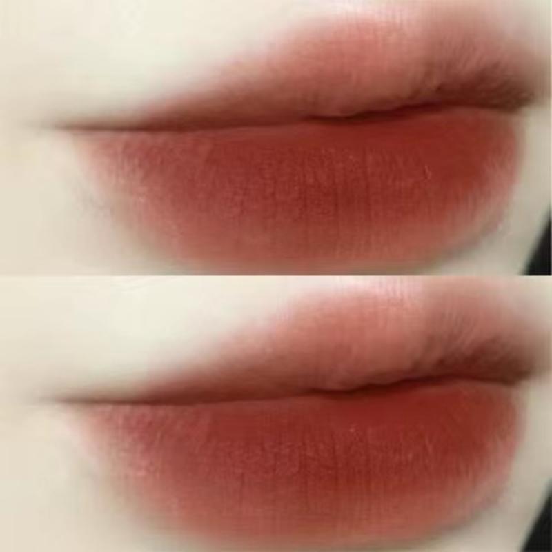Chestnut Velvet Matte Lipstick Liquid Lip Gloss Waterproof Long Lasting Nude Lip Stick Women Red Lip Tint Beauty Cosmetic TSLM2