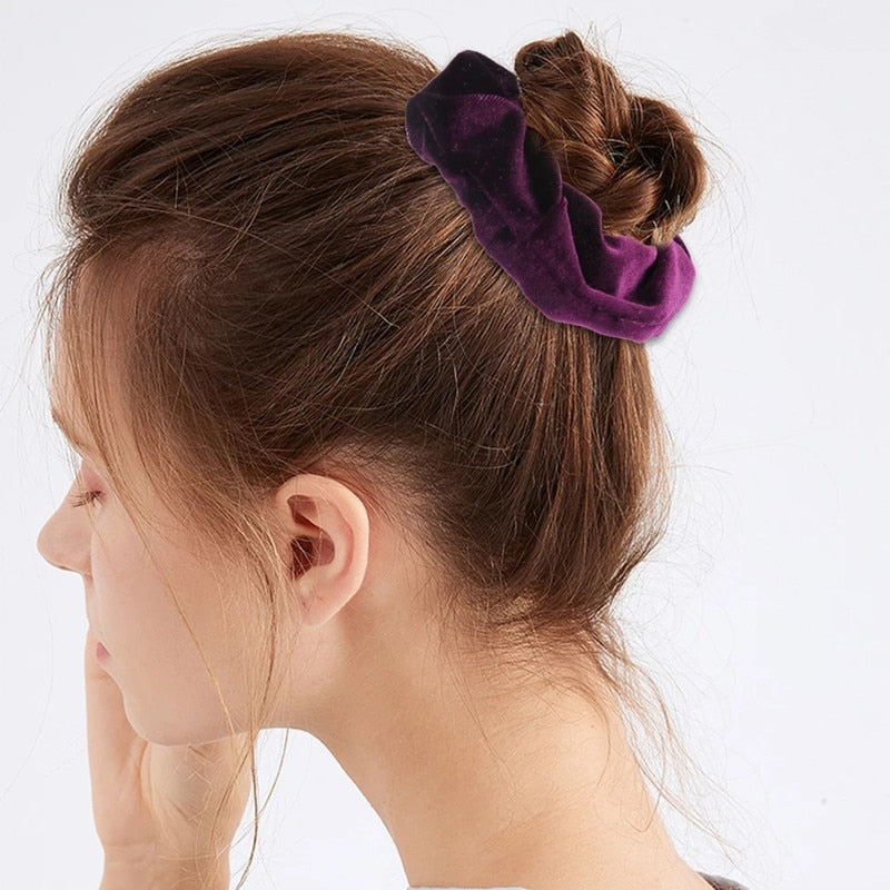 Velvet Scrunchie Hairband For Women Girls Elastic Hair Rubber Bands Hair Accessories Headband Gum Hair Tie Rope Ponytail Holder