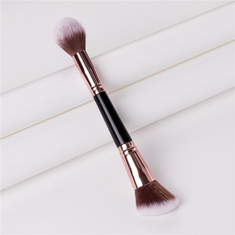 ZZDOG 1Pcs Professional Cosmetics Make Up Tool Double-Head Multifunctional Shadow Highlight Blush Eyebrow Eyelash Beauty Brush