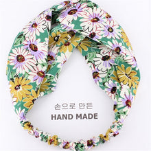 Load image into Gallery viewer, Summer Bohemian Style Hairbands Print Headbands For Women Retro Cross Knot Turban Bandage Bandanas Hair Accessories
