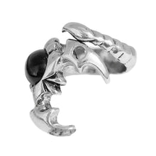 Load image into Gallery viewer, Ring For Women Girls Snake Smile Fashion Men Jewelry Vintage Ancient Silver Color Punk Hip Hop Adjustable Boho Frog