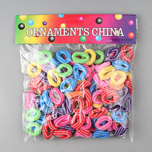 Load image into Gallery viewer, 100pcs 2cm Mini Hairbands for Children Scrunchy Elastic Hair Bands Girls color Rubber Bands Hair Accessories Headbands Headwear
