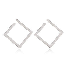 Load image into Gallery viewer, Retro Minimalist Square Earrings Irregular Stud Earrings New Exaggerated Cold Wind Fashion Earring for Women Opening Accessories