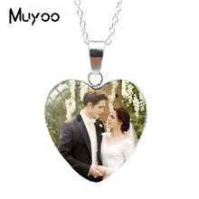 Load image into Gallery viewer, New Twilight Movie Bella Edward Jacob Renesmee Character Heart Pendant Necklace Handmade Jewelry Necklaces HZ3