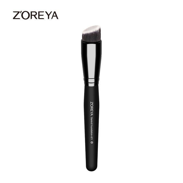Zoreya Brand 1 PC Nylon Flat Contour make up Brush Face Blend Professional Makeup Cosmetic Brusher Tool