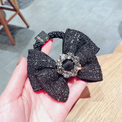 Hair Ties Scrunchie Accessories Gum For Women Chouchou Cheveux Femme Camellia Flower Korean Elastic Coletero Pelo Mujer