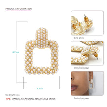 Load image into Gallery viewer, Simple Big Pearl Stud Earring Korea Elegant Pearl Large Stud Earrings Fashion Jewelry for Women Party Earring 2021 New