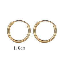 Load image into Gallery viewer, 2022 New Vintage Rose Gold Multiple Dangle Small Circle Hoop Earrings for Women серьги Jewelry Steampunk Ear Clip Gift
