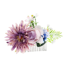 Load image into Gallery viewer, Haimeikang New Fashion Head Comb Artificial Flower Head Comb Party Wedding For Women Elegant Headdress Festival Hair Accessories