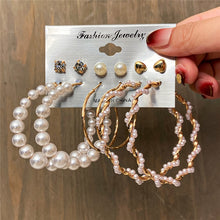 Load image into Gallery viewer, 17KM Bohemian Gold Snake Butterfly Drop Earrings Set For Women Pearl Acrylic Dangle Earrings 2022 Trend Set of Earrings Jewelry