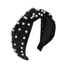 Load image into Gallery viewer, New Elegant Pearls Velevt Padded Hairband Headband for Women Thick Sponge Hair Hoop Head Band Fashion Hair Accessories
