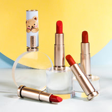 Load image into Gallery viewer, Sweet Milk Bear Velvet Matte Embroidery Lipstick Smooth Long Lasting Easy to Wear Waterproof Moisturizing Lip Makeup Cosmetics