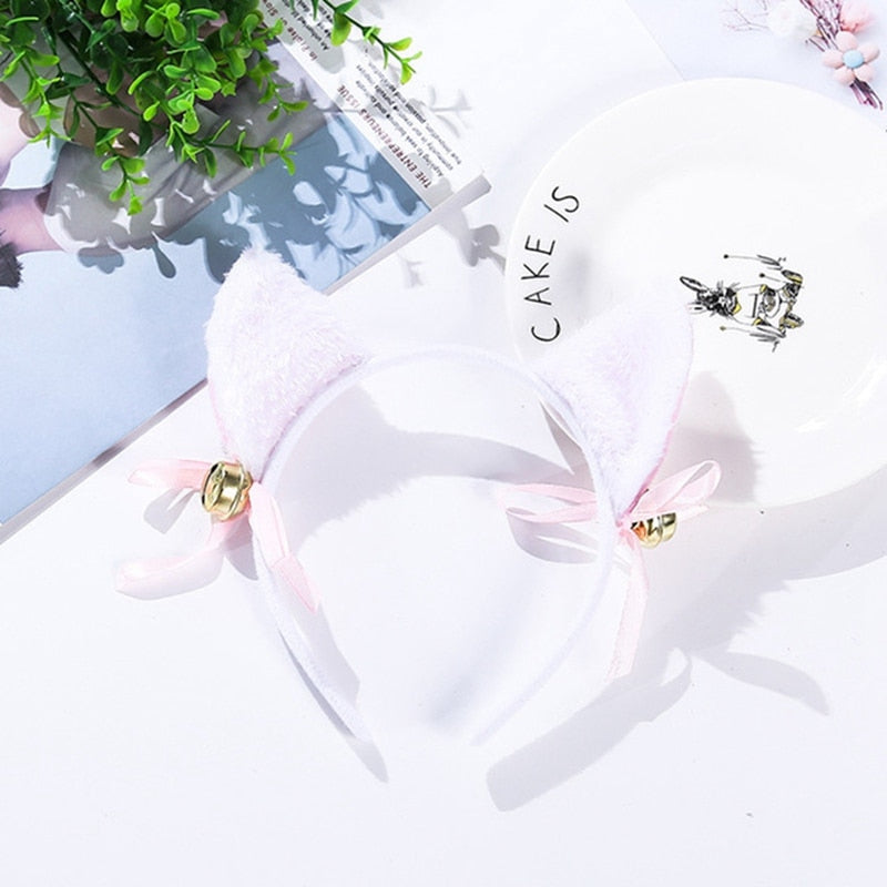 New Lovely Cat Ear Hair Wear Girls Anime Cosplay Costume Plush Hairband Night Party Club Bar Decorate Headbands Hair Accessories