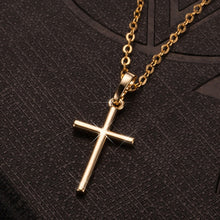 Load image into Gallery viewer, Fashion Female Cross Pendants dropshipping Gold Black Color Crystal Jesus Cross Pendant Necklace Jewelry For Men/Women Wholesale