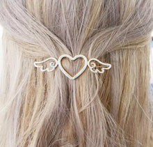 Load image into Gallery viewer, Hair Clip For Women Scissors Diamond Round Moon Leaf Unicorn Heart Simple Golden Silver Girl Fashion Gift Charm