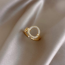 Load image into Gallery viewer, 2022 New Classic Zircon Circle Open Ring For Woman Sexy Finger Accessories Fashion Korean Jewelry Wedding Party Unusual Rings
