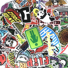 Load image into Gallery viewer, 100pcs cool skateboard  fashion Stickers For Suitcase PVC Skateboard Laptop Luggage Fridge Phone Car Styling DIY Decal stickers