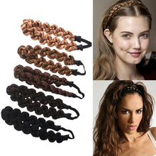 Load image into Gallery viewer, Creative New Fashion Synthetic Braided Hair Band Elastic Twist Headband Pop Princess Hair Accessories