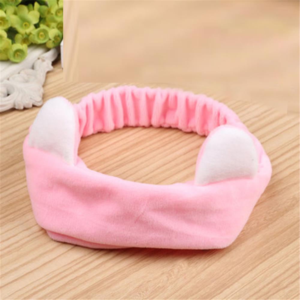 2022 New Lovely Flannel Soft Bunny Ear Make Up Headbands Women Hairbands &quot;OMG&quot; Rabbit ear Hair Band For Girls Hair Accessories