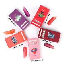 Load image into Gallery viewer, 20Pcs/set Cotton Swab Lip Tint Long Lasting Not Easy to Fade Tattoo Lipstick Makeup Cosmetics Cigarette Case Liquid Lip Gloss