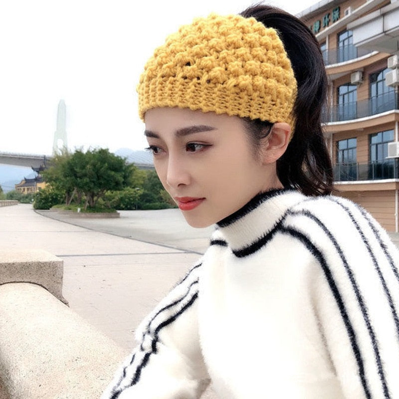 Fashion Women Headband New Winter Warm Turban Soft Knitted Headband Design Elastic Hairbands Headwrap Hair Accessories For Lady