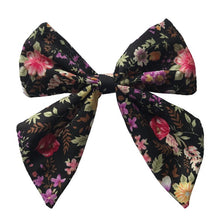Load image into Gallery viewer, Cotton Linen Fabric Hair Bows Boutique Hair Clips Sailor Bow Barrettes Hairgrips Baby Girls Women Hair Accessories Headwear