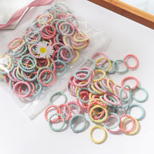 Load image into Gallery viewer, 100Pcs/Set Girls Candy Color  Hair Bands Girls Hair Accessories Elastic Rubber Band Hair band Children Ponytail Holder Bands