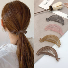 Load image into Gallery viewer, 2022 Frosted Hair Clips Solid Color Banana Clip Women&#39;s Hair Accessories Fashion Ponytail Barrettes Hair Claws Hairpins