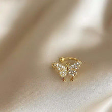 Load image into Gallery viewer, 2022 New Fashion Multicolor Butterfly Ear Clip Earrings For Women Zircon Luminous Paillette Non Piercing Earrings Jewelry Gifts