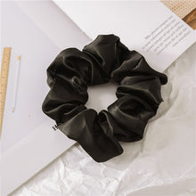 Load image into Gallery viewer, Women Silk Scrunchie Elastic Handmade Multicolor Hair Band Ponytail Holder Headband Hair Accessories 1PC Satin Silk Solid Color
