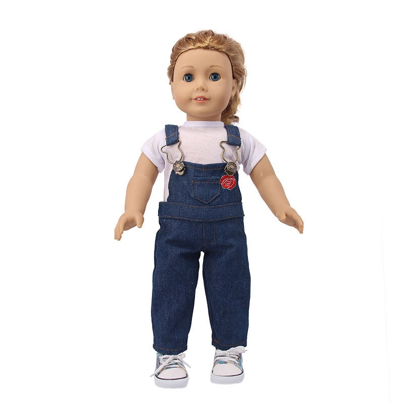 Doll Clothes 3 Pcs/Set for American 18 Inch Girl &amp; 43 cm Born Baby Items Our Generation 38cm Nenuco Ropa y su Hermanita,Xmas