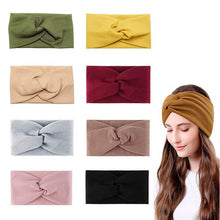 Load image into Gallery viewer, Cotton Elastic Knot Headbands Hair Accessories For Women Girls Twist Cross Hairband Makeup Head Band Lady Fashion Hair Holder