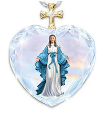 Load image into Gallery viewer, Jesus Christ Cross Pendant Necklaces Alloy Bead Long Chain Mens Women Virgin Mary Christian Fashion Jewelry Rosary Necklace