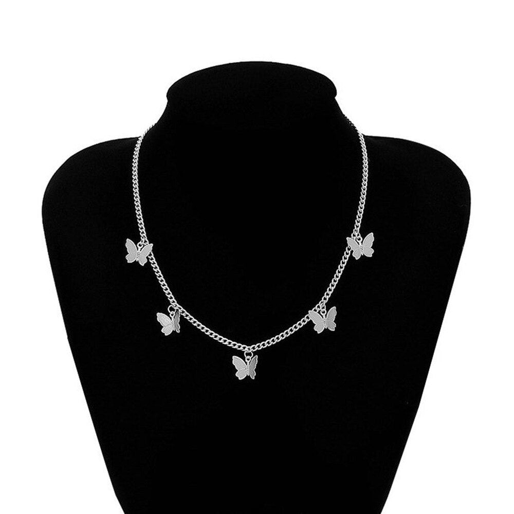 Gold Color Star Party Women&#39;s Pendant Necklace Fashion Female Choker Necklaces Jewelry Simple Ladies Pentagon-Star Jewelry Gifts